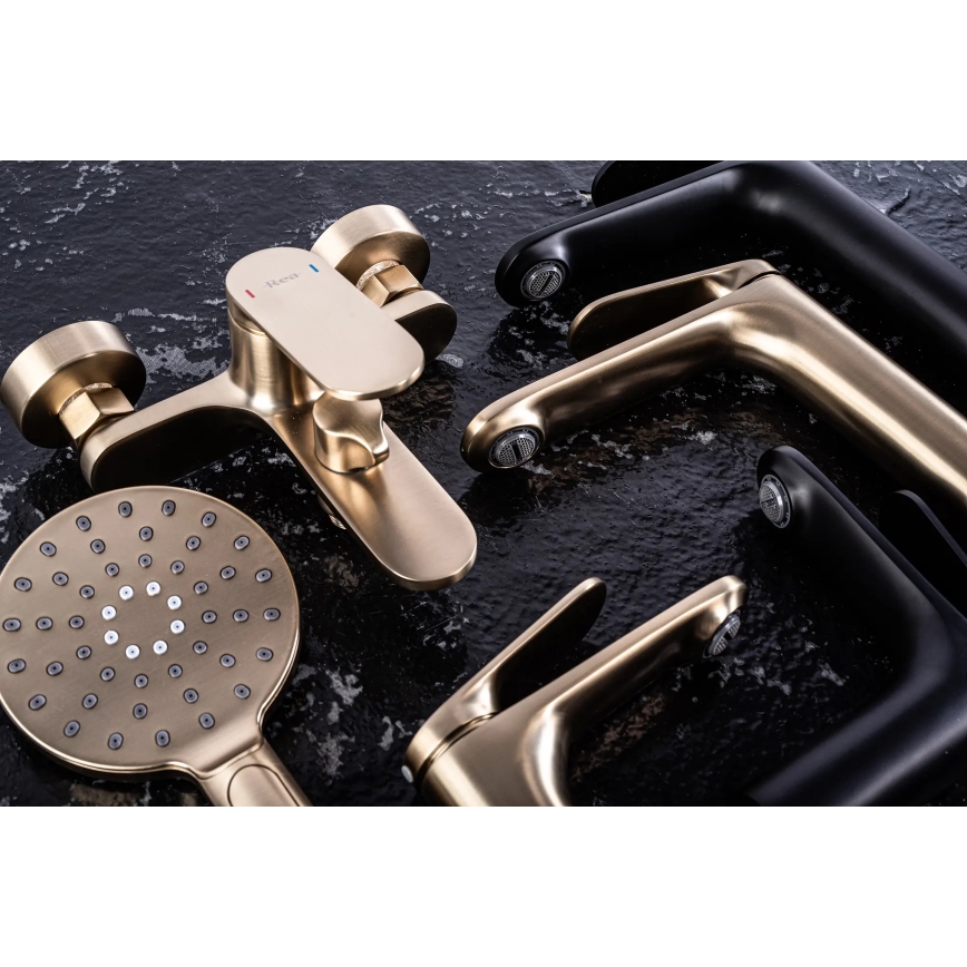 REA-B4896 - Mitigeur lavabo MARCO 27,5 cm noir