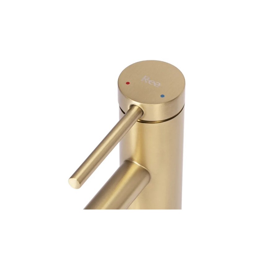 REA-B5316 - Mitigeur de lavabo FOSS 20,5 cm doré brossé