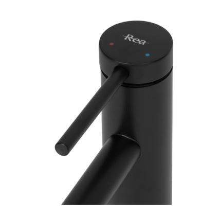REA-B5320 - Miscelatore per lavabo FOSS 29,5 cm nero opaco