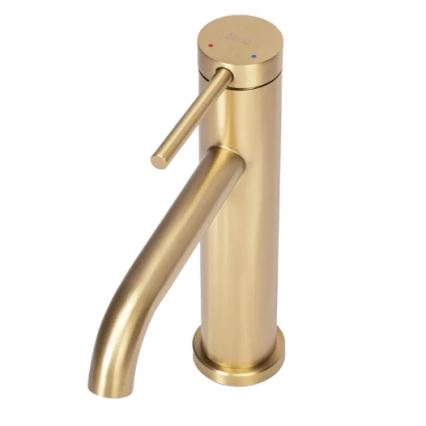 REA-B5323 - Miscelatore per lavabo CLIF 20,5 cm, finitura oro spazzolata