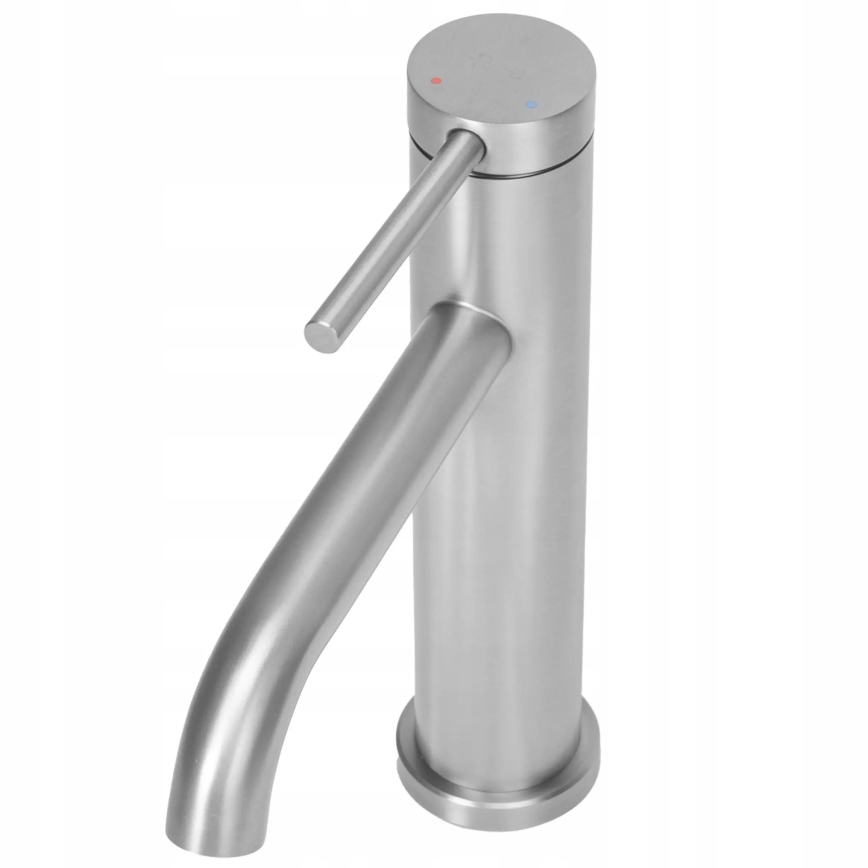 REA-B5324 - Mitigeur pour lavabo CLIF 20,5 cm en acier brossé