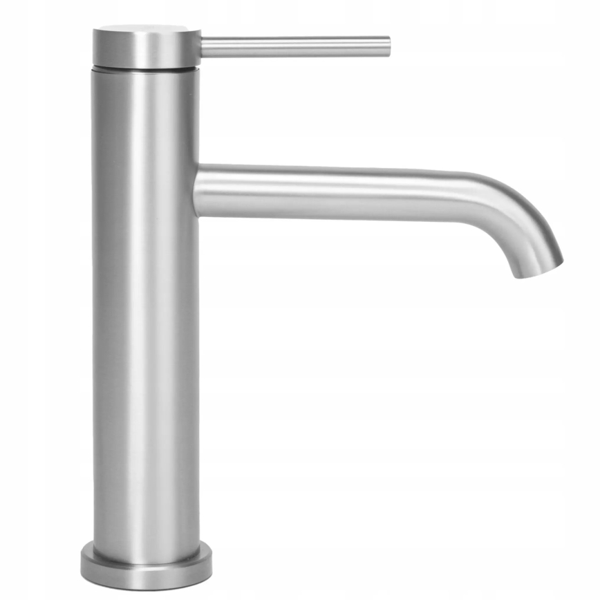REA-B5324 - Mitigeur pour lavabo CLIF 20,5 cm en acier brossé