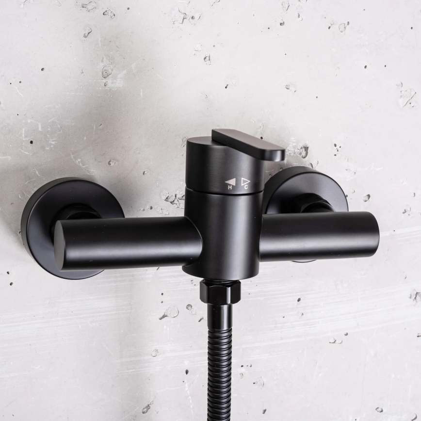 REA-B5500 - Duschgarnitur mit Armatur ONTARIO schwarz