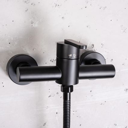 REA-B5500 - Ensemble de douche avec mitigeur ONTARIO noir