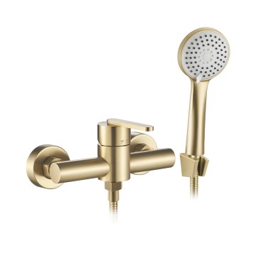 REA-B5501 - Duschset mit ONTARIO-Mischbatterie, gebürstetes Gold
