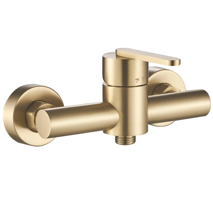REA-B5501 - Ensemble de douche ONTARIO avec mitigeur, finition dorée brossée