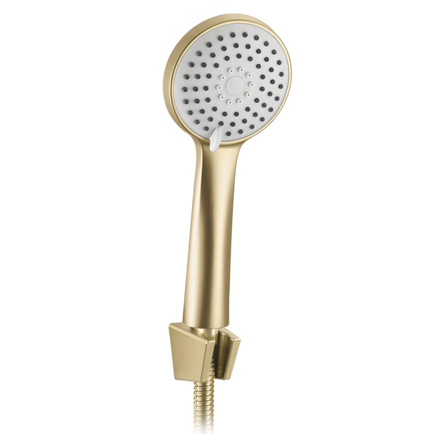 REA-B5501 - Ensemble de douche ONTARIO avec mitigeur, finition dorée brossée