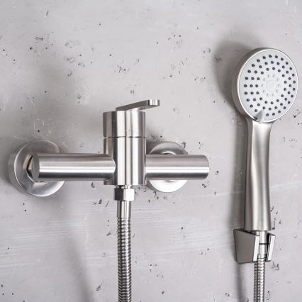 REA-B5502 - Duschset mit ONTARIO-Armatur, Nickel
