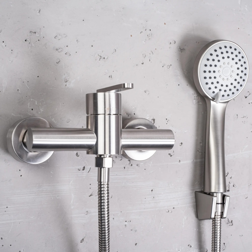 REA-B5502 - Duschset mit ONTARIO-Armatur, Nickel