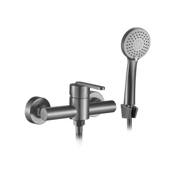 REA-B5503 - Set doccia con miscelatore ONTARIO titanio