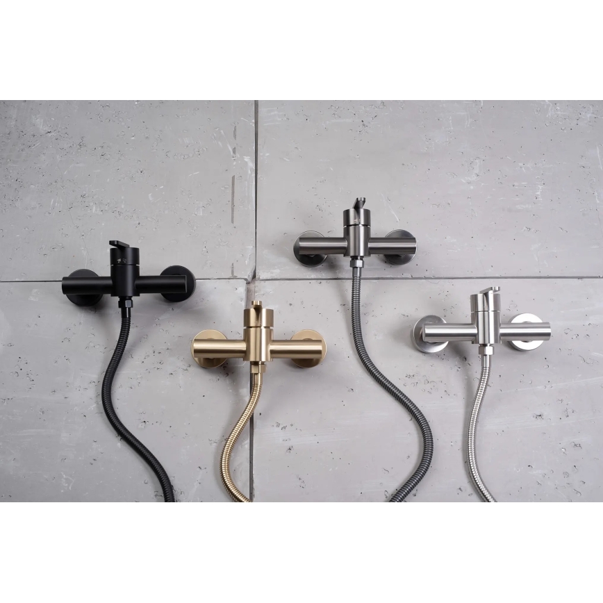 REA-B5503 - Set doccia con miscelatore ONTARIO titanio