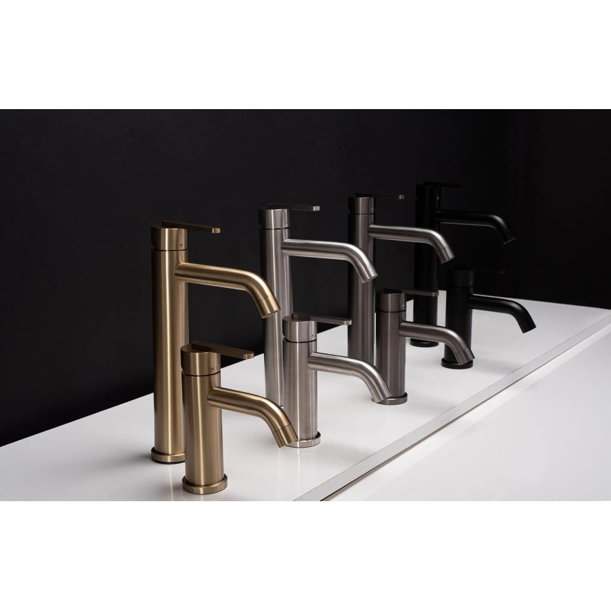 REA-B5508 - Mitigeur pour lavabo ONTARIO 30 cm noir