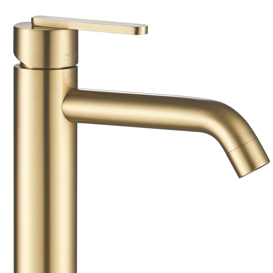 REA-B5509 - Mitigeur de lavabo ONTARIO 30 cm, finition dorée brossée