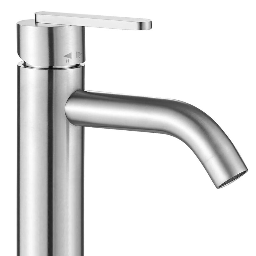 REA-B5510 - Miscelatore per lavabo ONTARIO 30 cm, finitura nichel