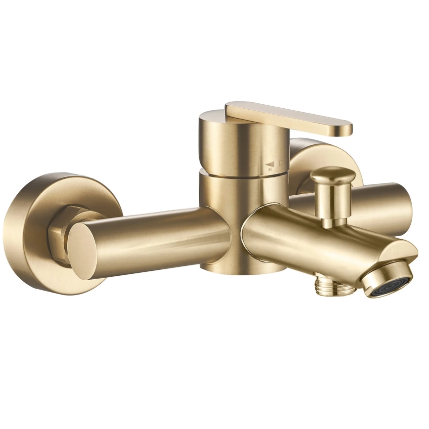 REA-B5513 - Badewannenset mit ONTARIO-Armatur in gebürstetem Gold
