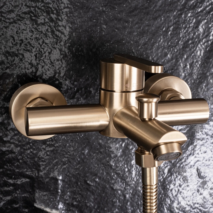 REA-B5513 - Ensemble de robinetterie pour baignoire ONTARIO, doré brossé
