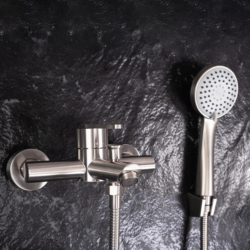 REA-B5514 - Badewannen-Set ONTARIO gebürsteter Edelstahl