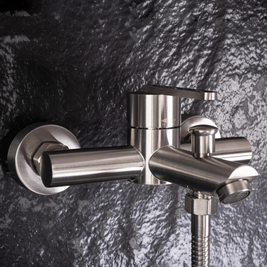 REA-B5514 - Badewannen-Set ONTARIO gebürsteter Edelstahl
