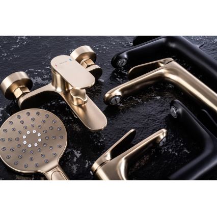 REA-B5942 - Badewannen-Set MARCO gebürstetes Gold