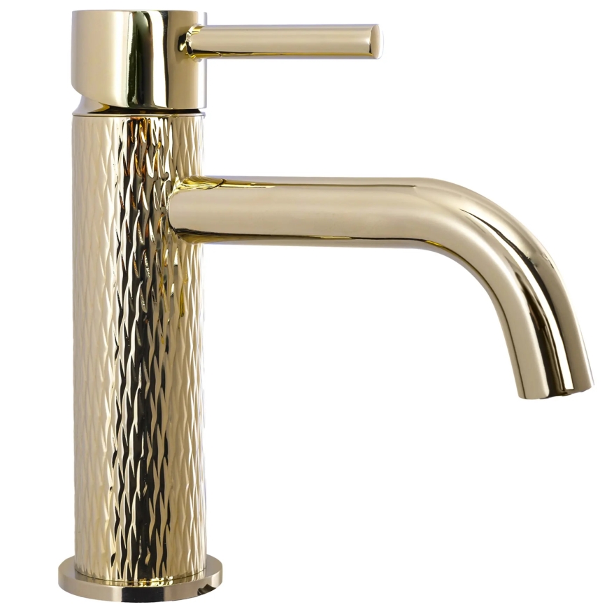 REA-B6322 - Miscelatore per lavabo LUNGO ART 16,5 cm oro