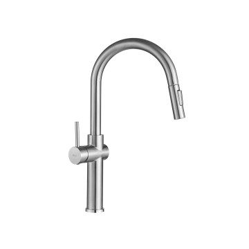 REA-B6330 - Mitigeur d'évier FRESH à douchette extractible, 45 cm, finition nickel