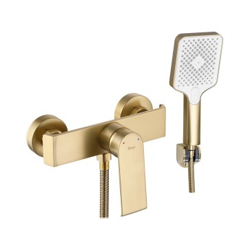 REA-B6403 - Duschset mit HASS‑Mischbatterie, gebürstetes Gold