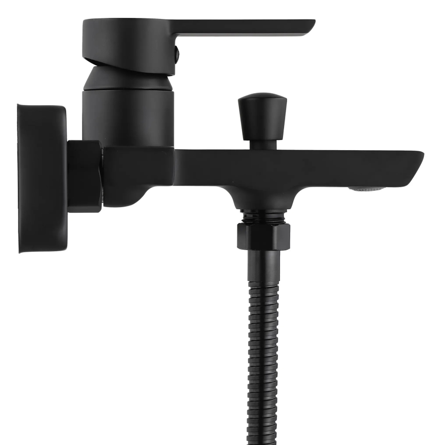REA-B6407 - Set per vasca ARGUS nero opaco