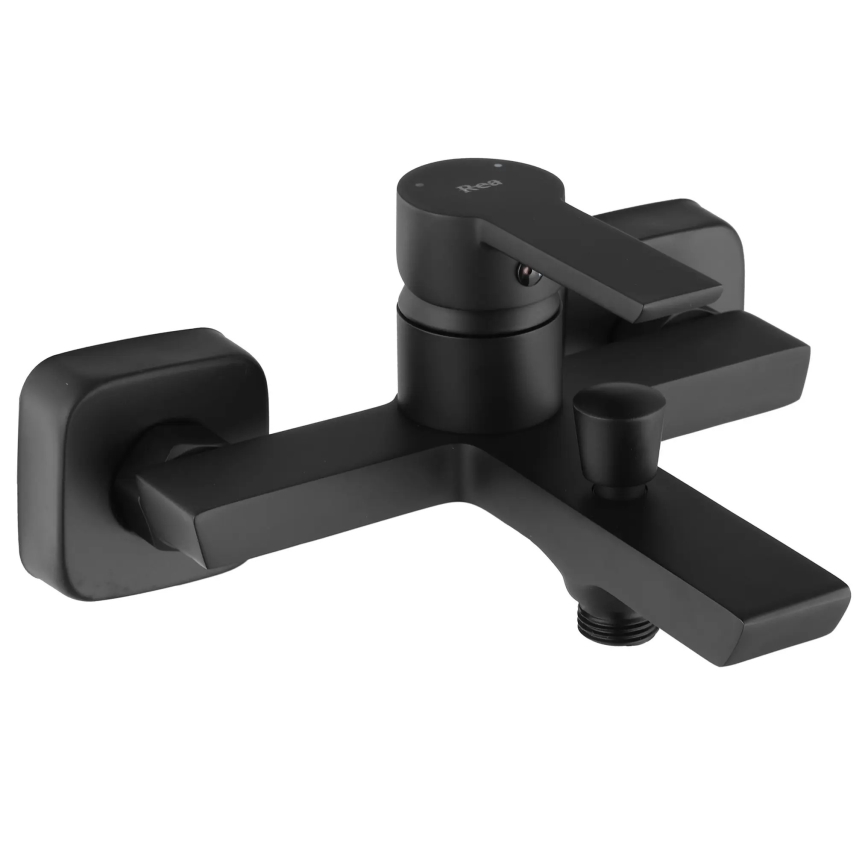 REA-B6407 - Set per vasca ARGUS nero opaco