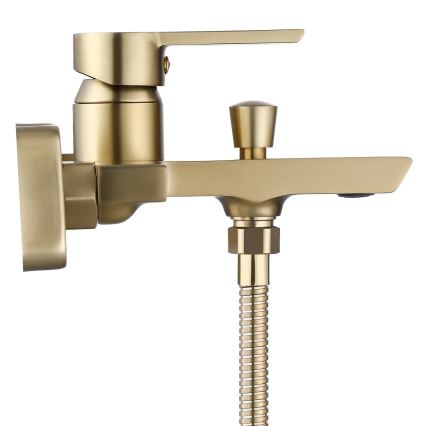 REA-B6414 - Badewannenset ARGUS, gebürstetes Gold