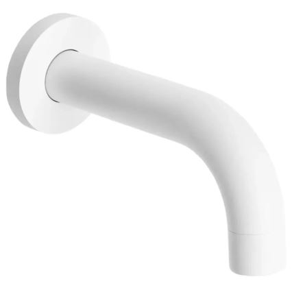 REA-B6440 - Kit per vasca con miscelatore incassato LUNGO bianco opaco