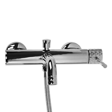 REA-B6447 - Set per vasca LUNGO DIAMOND cromo lucido