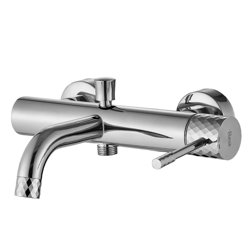 REA-B6447 - Set per vasca LUNGO DIAMOND cromo lucido
