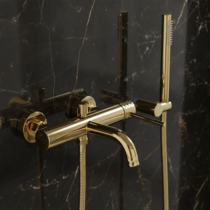 REA-B6448 - Set per vasca da bagno LUNGO DIAMOND oro