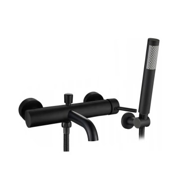 REA-B6634 - Set per vasca LUNGO nero opaco