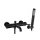 REA-B6634 - Set per vasca LUNGO nero opaco