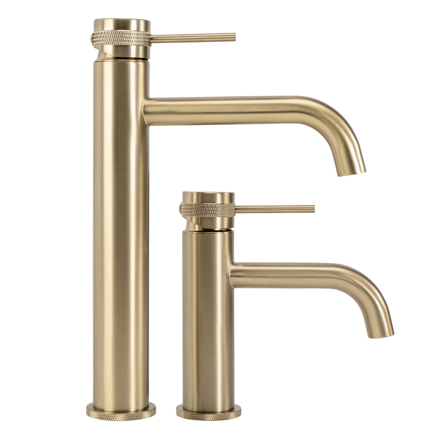 REA-B6950 - Waschtischarmatur LUNGO 16,5 cm, gebürstetes Gold-Finish