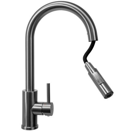 REA-B7437 - Mitigeur d'évier avec douchette extractible FRESH 45 cm titane