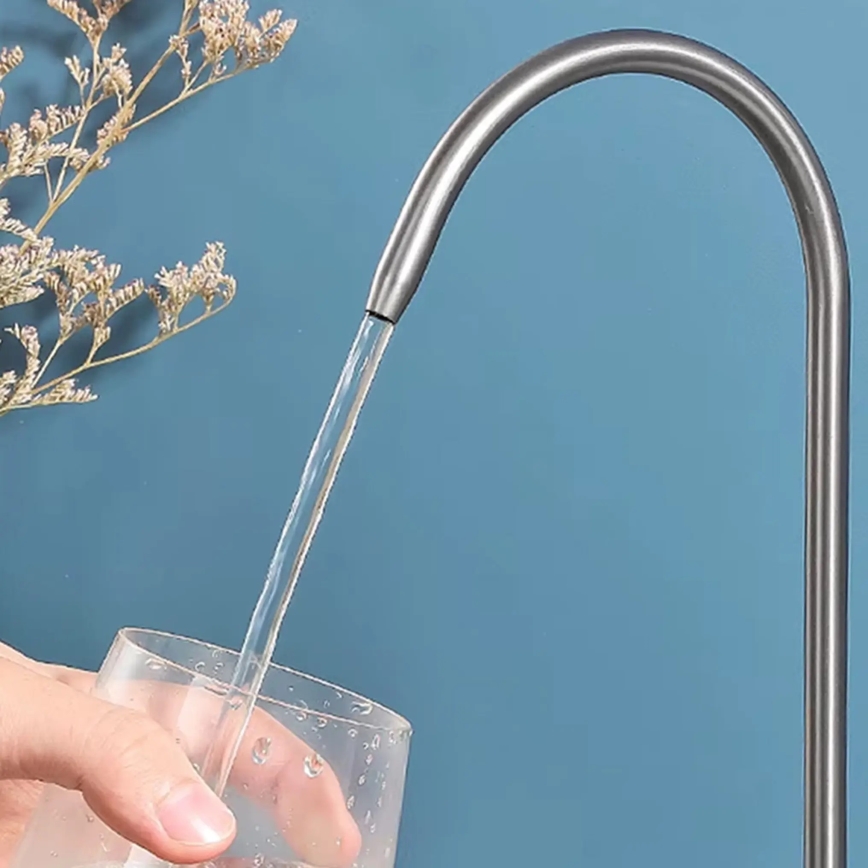 REA-B7563 - Mitigeur pour évier avec douchette extractible et système de filtration intégré ECO FRESH 37,5 cm, finition nickel