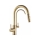 REA-B7596 - Miscelatore da cucina con doccetta estraibile e sistema di filtrazione ECO FRESH, 37,5 cm, finitura oro spazzolata