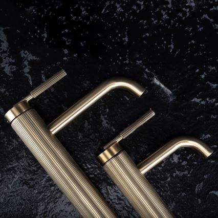 REA-B7802 - Waschtischarmatur ARGON 29,5 cm gebürstetes Gold