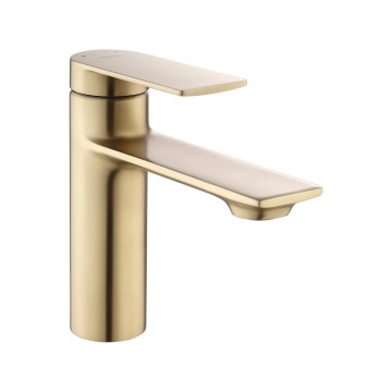 REA-B7960 - Miscelatore per lavabo STORM 15 cm, finitura oro spazzolato
