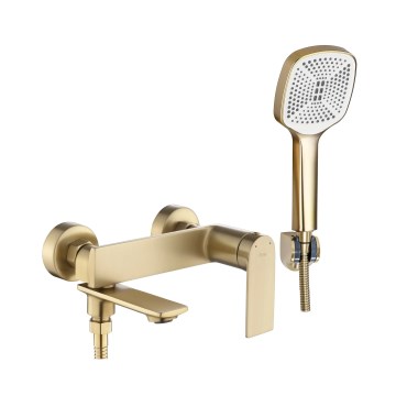 REA-B7963 - Badewannenset STORM, gebürstetes Gold