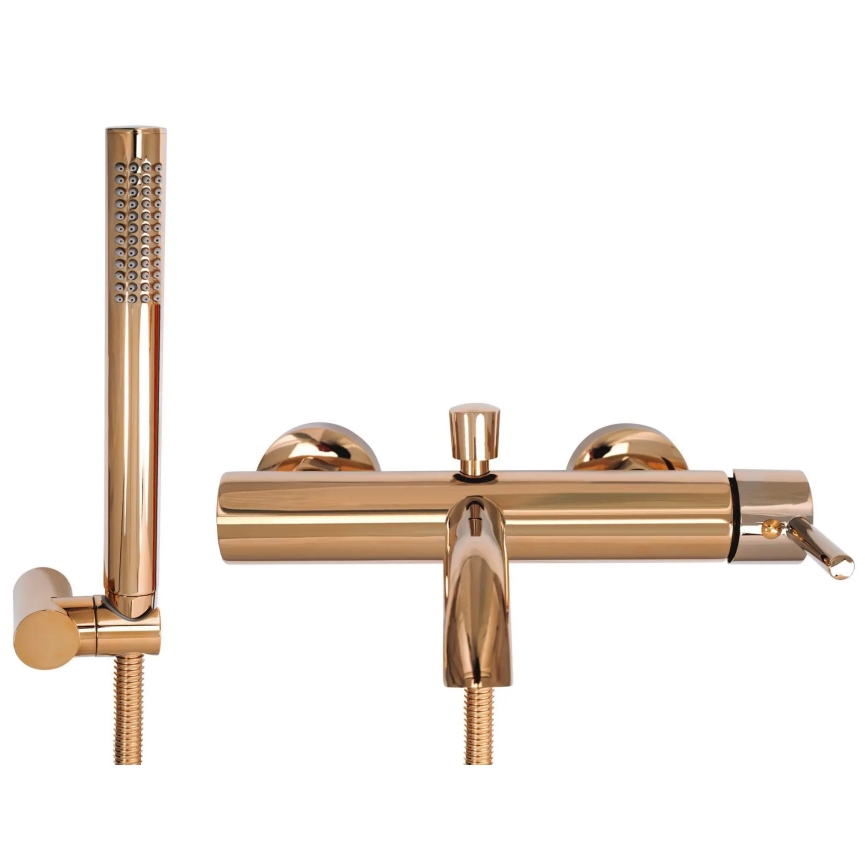 REA-B7987 - Ensemble pour baignoire LUNGO cuivre