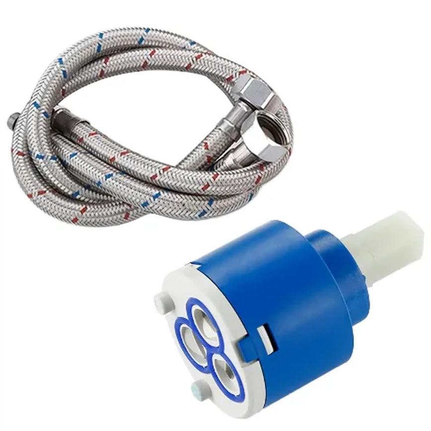 REA-B8120 - Waschtischarmatur LAGUNA 30 cm gebürstetes Gold