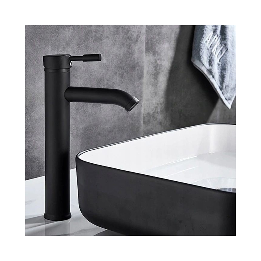 REA-B8665 - Mitigeur de lavabo GRAF 30,5 cm noir
