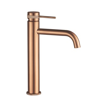 REA-B8988 - Miscelatore per lavabo LUNGO 28 cm in rame spazzolato