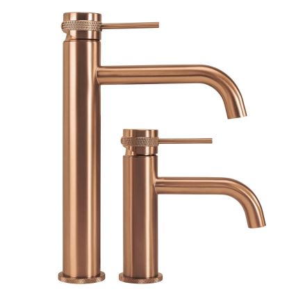REA-B8988 - Waschtischarmatur LUNGO 28 cm, gebürstetes Kupfer