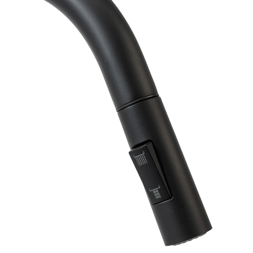 REA-B9147 - Miscelatore per lavello con doccetta estraibile FRESH 39,5 cm, nero opaco