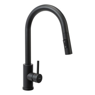 REA-B9147 - Mitigeur d'évier FRESH 39,5 cm à douchette extractible, noir mat