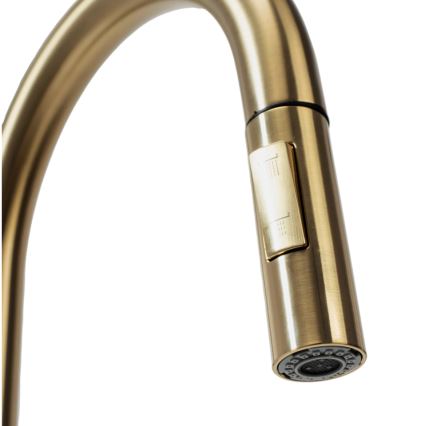 REA-B9148 - Spültischarmatur mit ausziehbarer Spülbrause FRESH 39,5 cm gebürstetes Gold